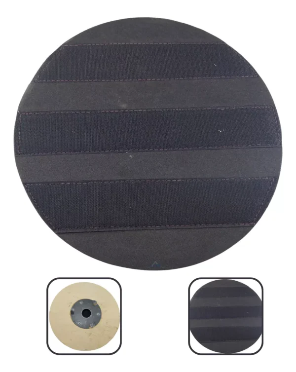 Suporte C/ Velcro E Flange 300mm Para Enceradeira Industrial
