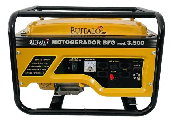 Gerador Portátil Buffalo Bfg3500 Monofásico Tecnologia Avr