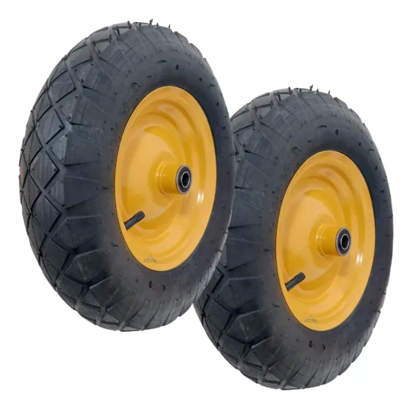 Kit 2x Rodas Pneumática 360x75 Cód: 22090164 Carrinho de Mão