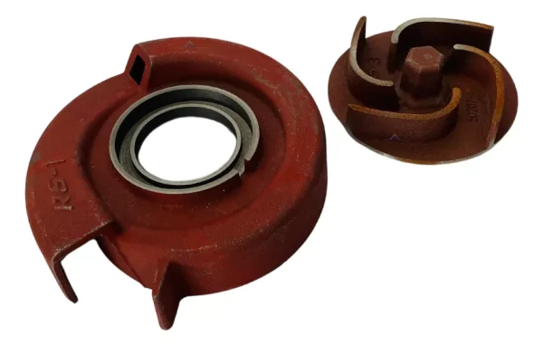 Kit Porta Rotor + Rotor Para Motobomba Mb B4t 710 Branco - Imagem 2